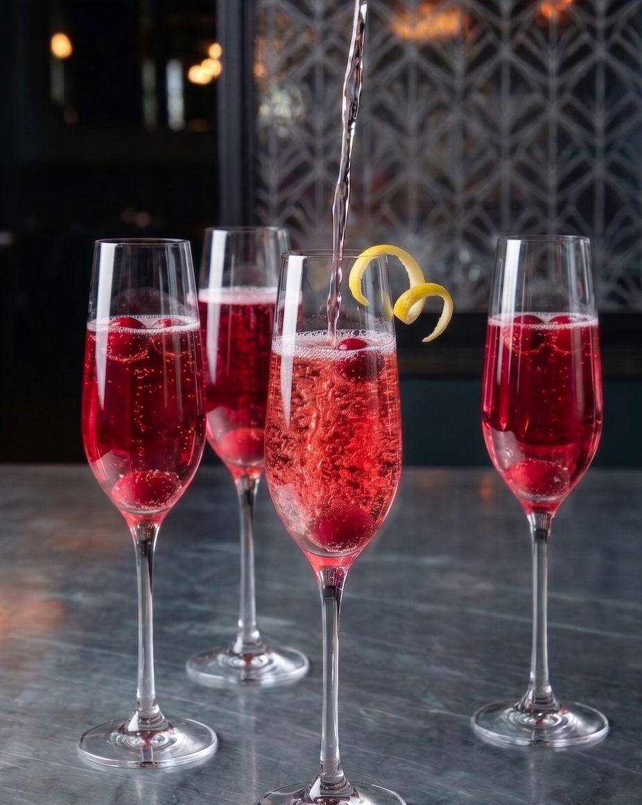 Cranberry Rhubarb Spritz